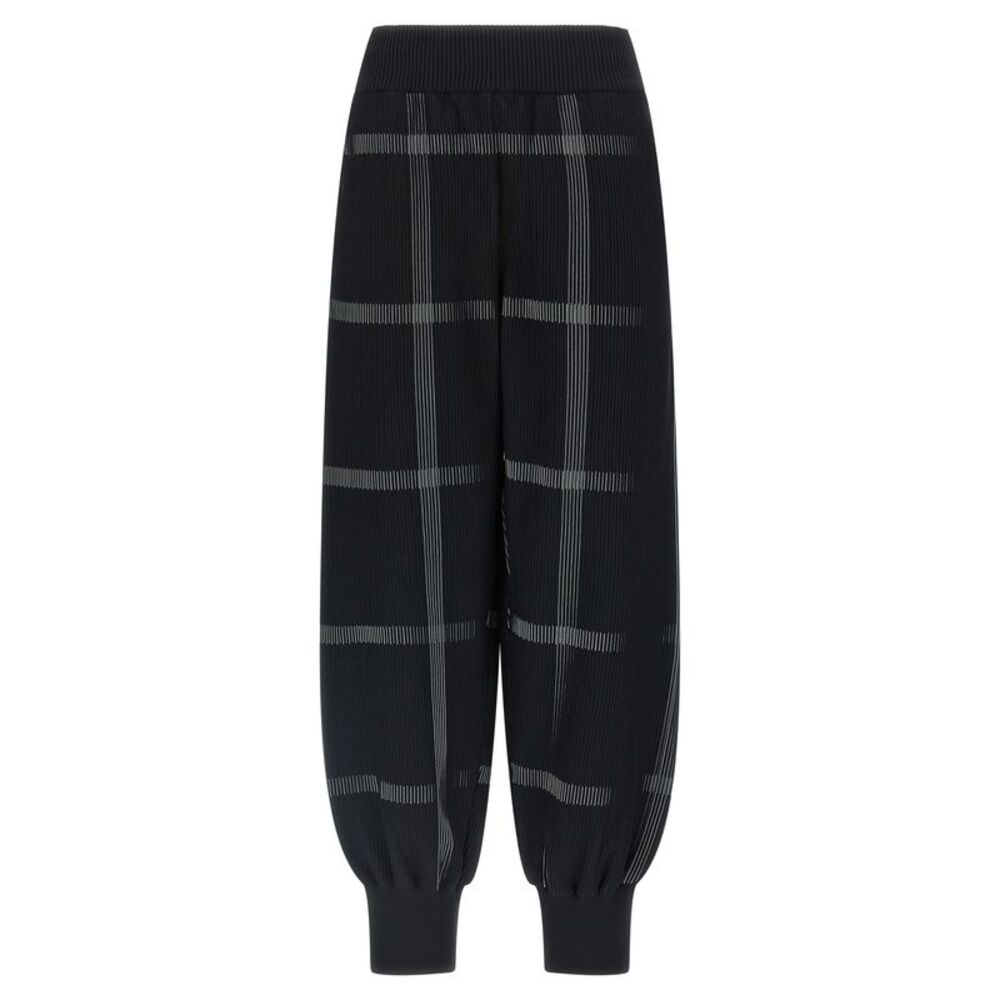 PLEATS PLEASE ISSEY MIYAKE Black Polyester Casual Women's Pants